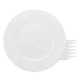 Jogo 6 Pratos De Sobremesa 19cm Branco Opalino Everyday Lyor