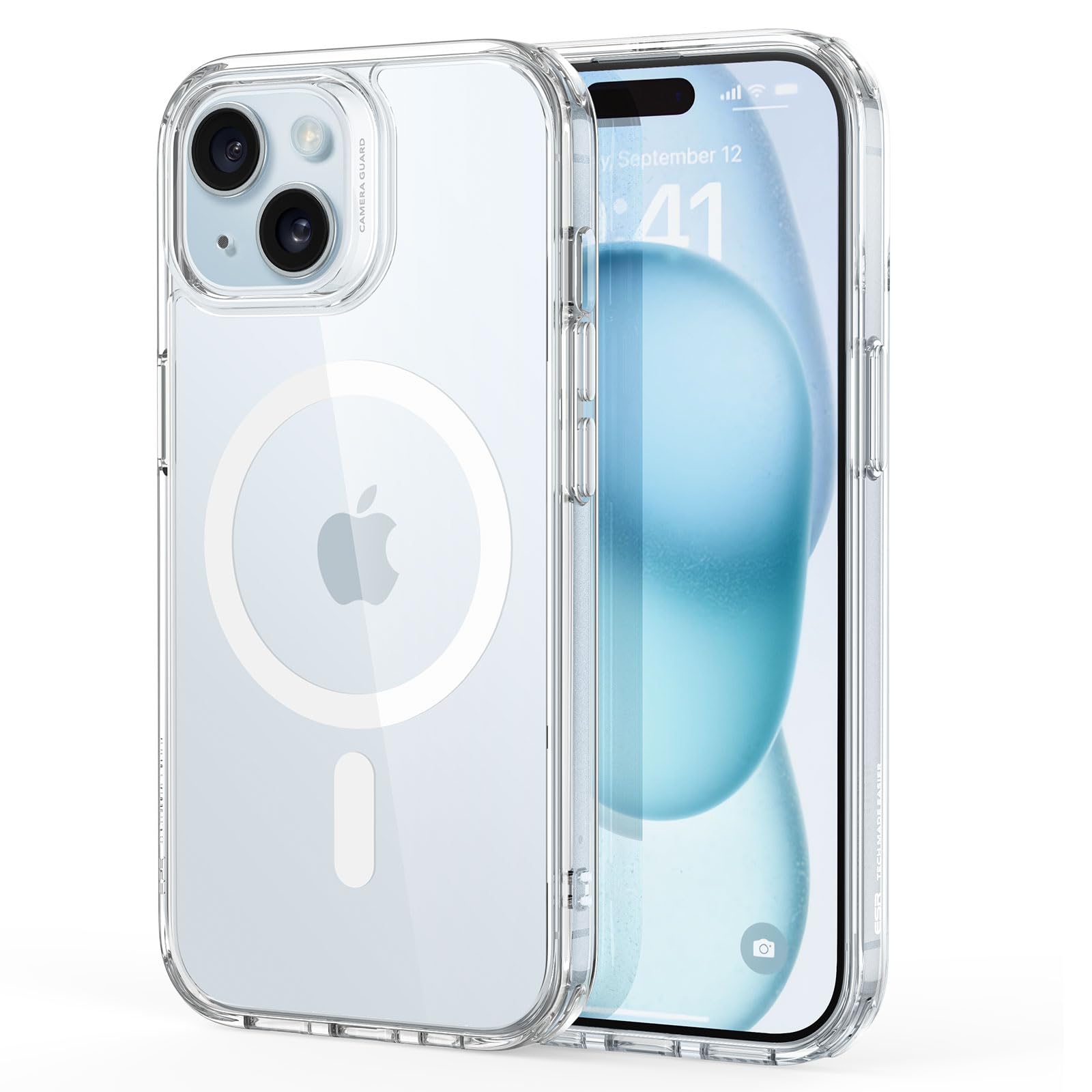 Capa De Telefone Esr Para Iphone 15 Plus Com Magsafe, Transparente