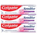 Pasta De Dente Colgate Sensitive Whitening, 6 Onças, Pacote Com 3