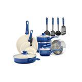 Conjunto De Utensílios De Cozinha Greenlife Soft Grip 16 Peças De Cerâmica Não Tóxica