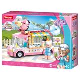 Blocos De Montar Carrinho De Sorvete Cubic 145 Peças Multikids - Br2279