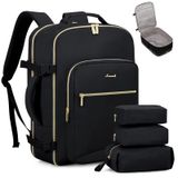 Mochila De Viagem Lovevook 40l Com Mochila Para Laptop De 17" Preta