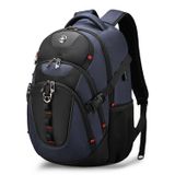 Mochila Swissdigital Design Business Com Usb 15,6" Azul/preta
