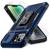 Capa De Telefone Deerlamn Para Iphone 13/14 De 6,1 Polegadas Com Capa De Câmera Azul
