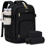 Mochila De Viagem Lovevook Carry On 40l Para Mulheres E Homens Preta