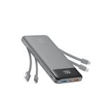 Carregador Portátil Charmast 20000mah Power Bank Com Cabos Embutidos