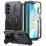 Capa De Telefone Fntcase Para Samsung Galaxy A16-5g Com Suporte Preto
