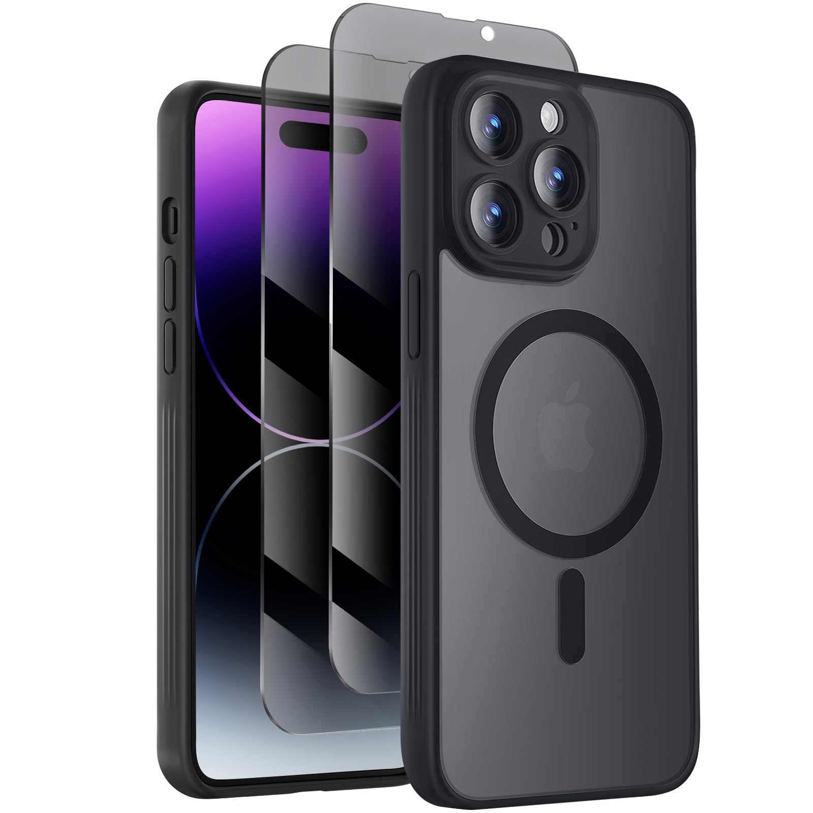 Capa De Telefone Symcele Projetada Para Iphone 14 Pro Max Preta