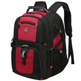 Mochila De Viagem Para Laptop Shrradoo Extra Large 50l Vermelha 17 Polegadas