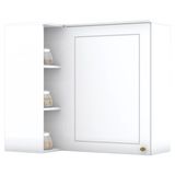 Armario Aereo Canto Reto 1p Mdf 94x54 Cm Americana C359 Branco Henn