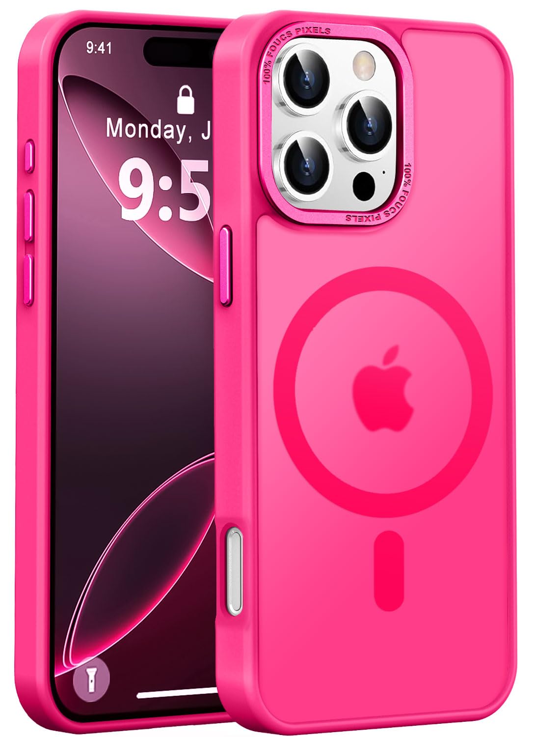 Capa De Telefone Newfuture Projetada Para Iphone 16 Pro Max Hot Pink