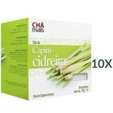 Chá De Capim-cidreira Natural Vegano Cx10 Sachês 1g Kit 10