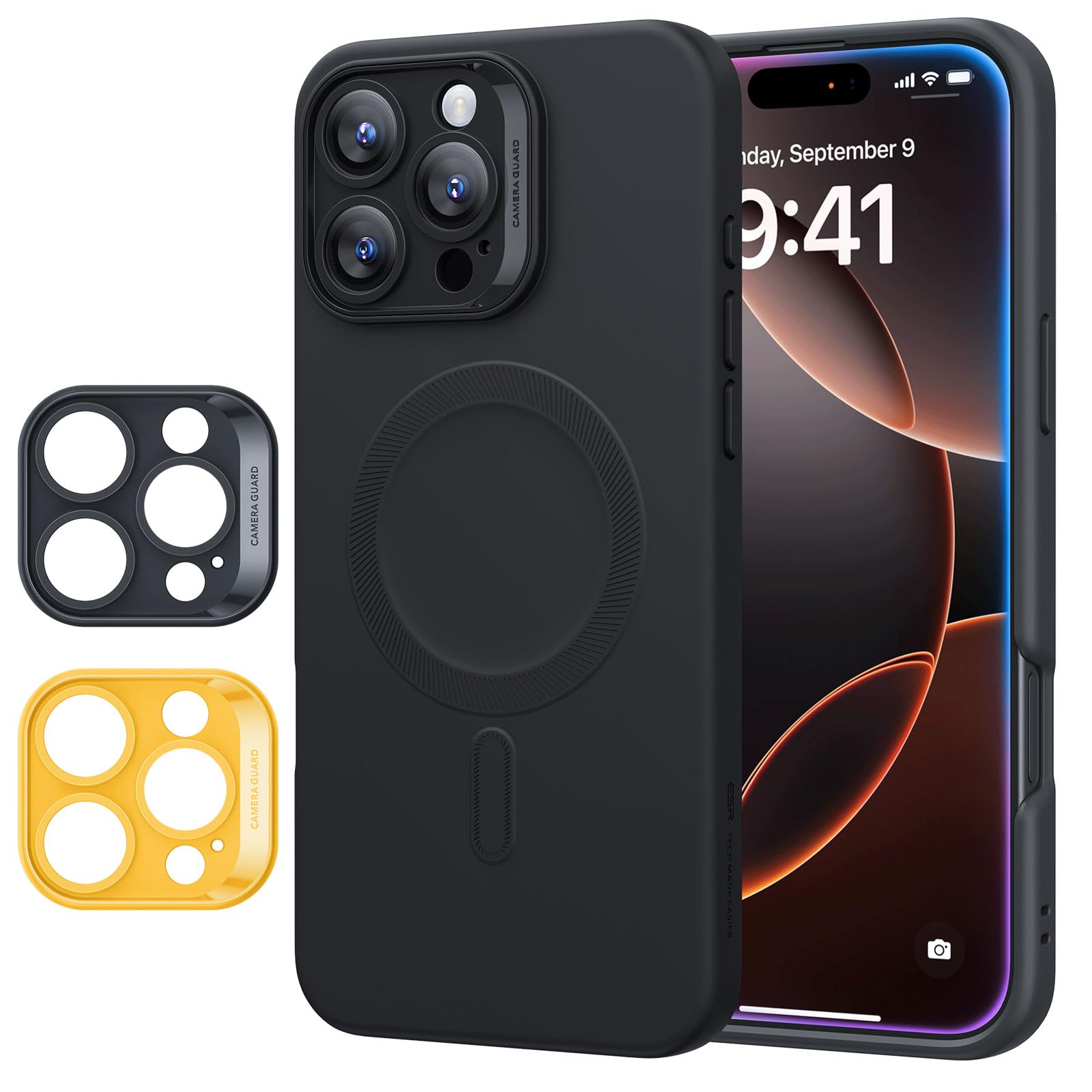 Capa De Telefone Esr Para Iphone 16 Pro Max Com Magsafe Black