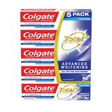 Pasta De Dentes Colgate Total Sf Advanced Whitening 180 Ml (pacote Com 5)