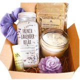 Cesta De Presente De Spa: Beterraba E Maçã, Lavanda, Natal Para Ela