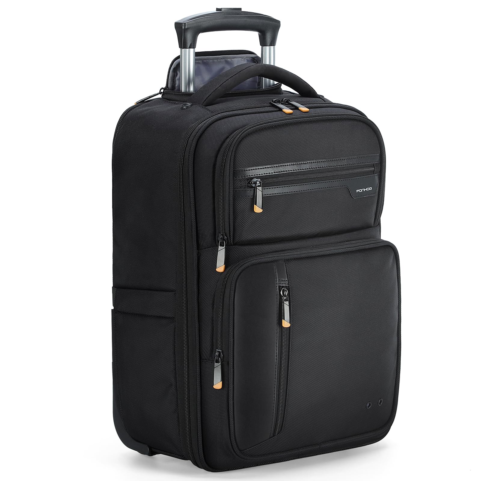 Mochila Rolante Ponhog Para Laptop De 17 Polegadas Com Rodas Pretas