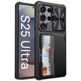 Capa Vihibii Para Samsung Galaxy S25 Ultra Com Porta-cartões Preta