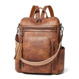 Mochila Para Laptop Shrie Vegan Leather 15,6" Para Mulheres