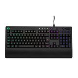 Teclado Gamer Logitech G213 com Layout ABNT2, RGB LIGHTSYNC, Controles de Mídia Dedicados, Design Durável e Resistente à Respingos