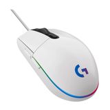 Mouse Gamer Logitech G203 LIGHTSYNC RGB, Efeito de Ondas de Cores, 6 Botões Programáveis e Até 8.000 DPI - Branco