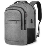 Mochila Lapsouno Para Laptop Extra Grande De 17 Polegadas Cinza De Viagem