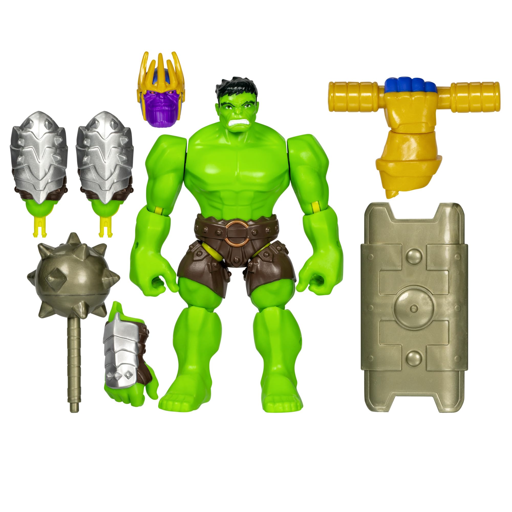 Boneco De Ação Avengers Marvel Mixmashers Hulk 13 Cm Com Acc