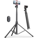 Suporte De Tripé Para Telefone Pnitri 180 Cm Com Controle Remoto Sem Fio