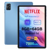 Tablet Awow Android 14 De 10 Polegadas, 8 Gb De Ram, 64 Gb De Rom, 1 Tb, Expansão