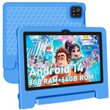 Tablet Nrkdubq Kids 10.1" Ips Hd 64 Gb 8 Gb Ram Android 14 Azul