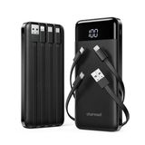 Carregadores Portáteis Charmast 10000mah Com Cabos Embutidos X2