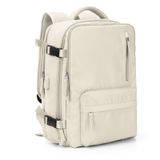 Mochila De Viagem Vgcub Large 40l Para Mulheres E Homens, Laptop De 17", Bege