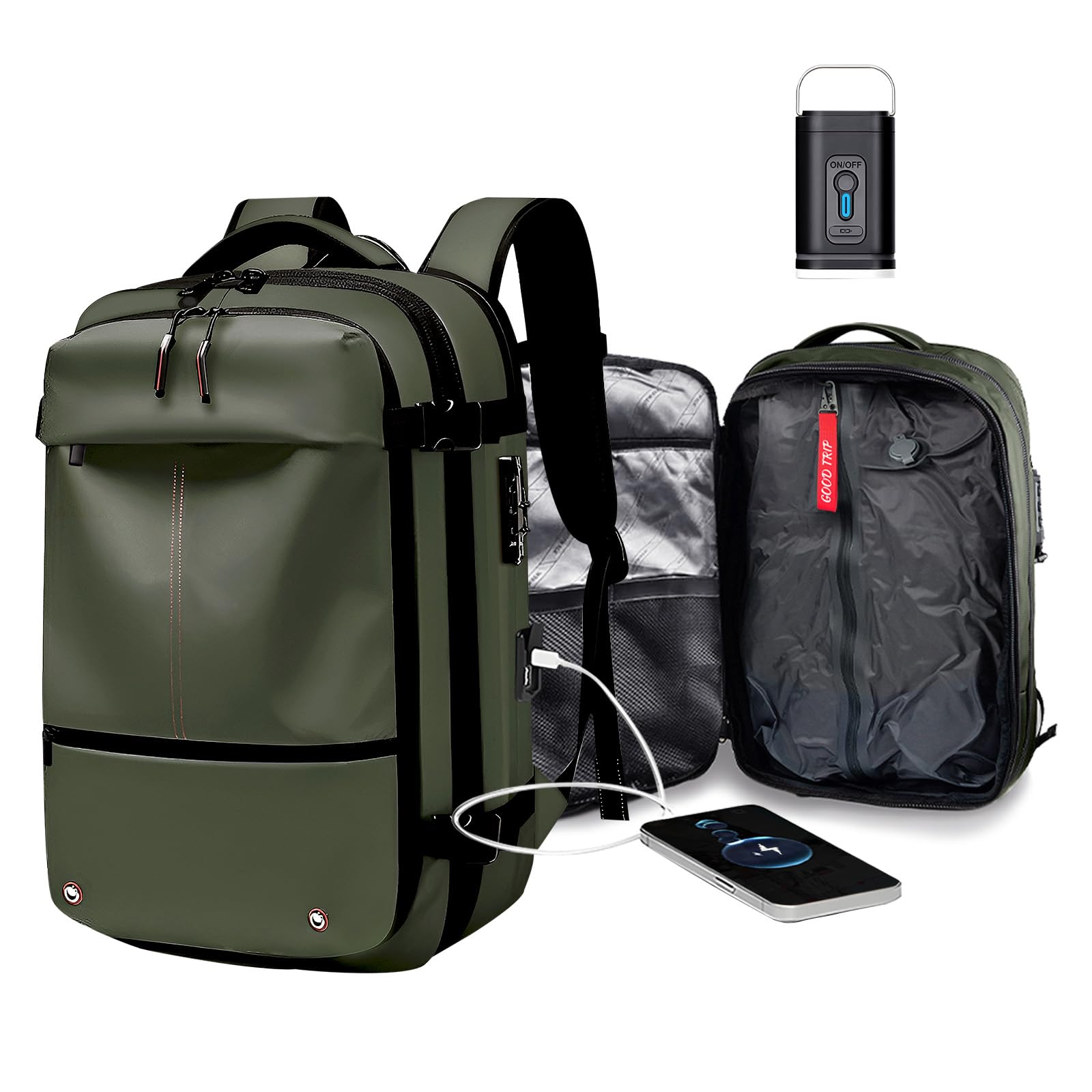 Mochila Vacpack Byed Com Porta De Carregamento Usb E Bolsa De Vácuo