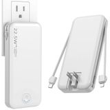 Carregador Portátil Nusyddy 12000mah Com Cabo E Plugue Embutidos