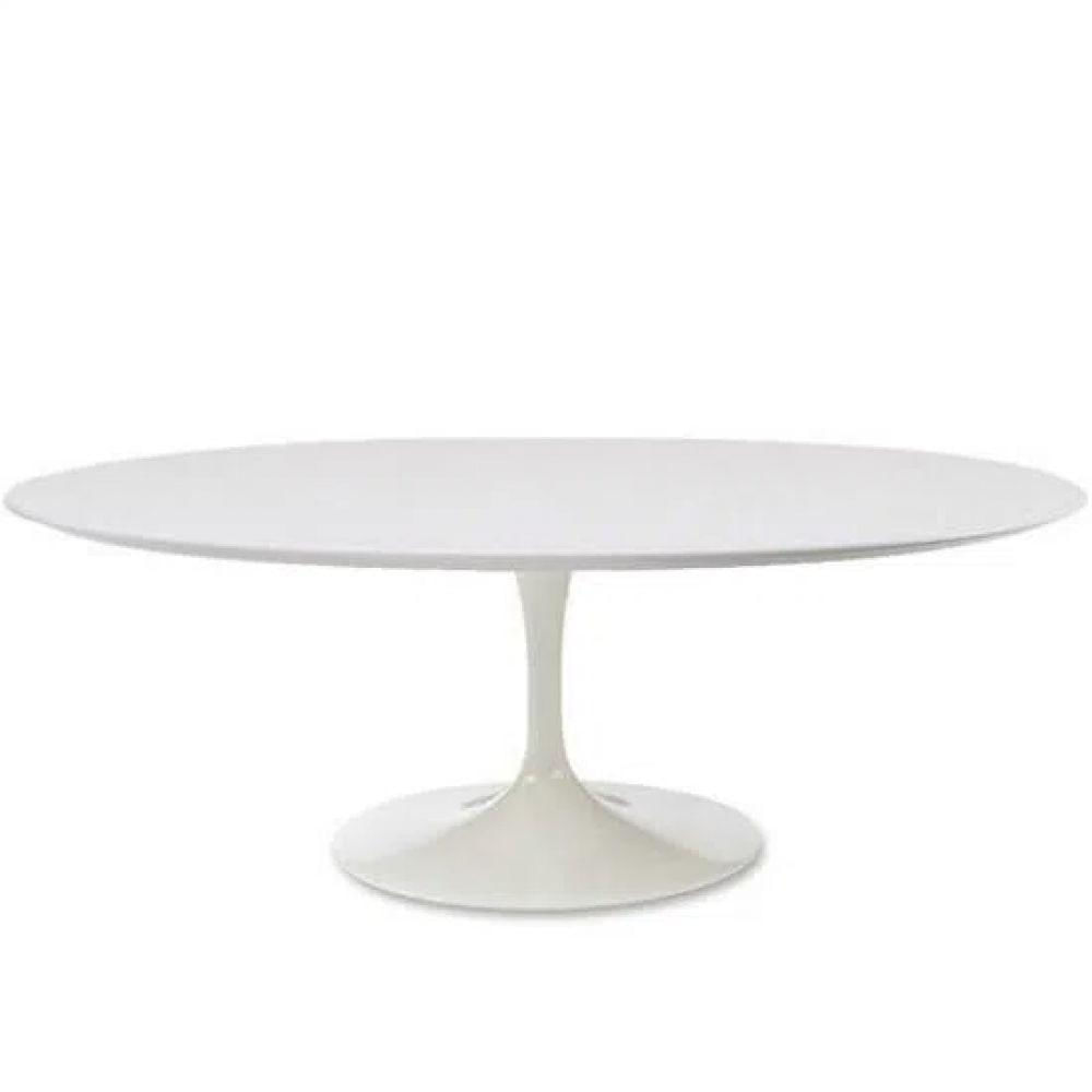 Mesa de Jantar Saarinen Oval 120x80 cm Laqueada Branco