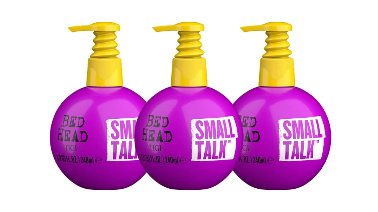 Creme Espessante De Cabelo Bed Head Tigi Small Talk 240 Ml (pacote Com 3)