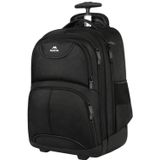 Mochila Com Rodas Matein Para Laptop Universitário De 18 Polegadas Preta