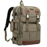 Mochila De Viagem Witzman Canvas Para Homens Com Laptop Army De 17 Polegadas