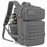 Mochila Tática Qt&amp;qy 25l Military Para Mulheres Cinza 25l