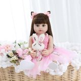 Vinil De Corpo Inteiro Reborn Baby Doll Caliugsi Realista De 55 Cm