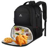 Mochila De Almoço Matein Para Homens Work 40l Com Usb Preta