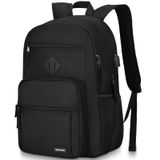 Mochila Bikrdo Preta Impermeável Para Notebook Escolar 17.3