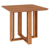 Mesa De Jantar Quadrada Flora 95x95 Cinamomo Com Tampo Em Mdf - Cimol Móveis