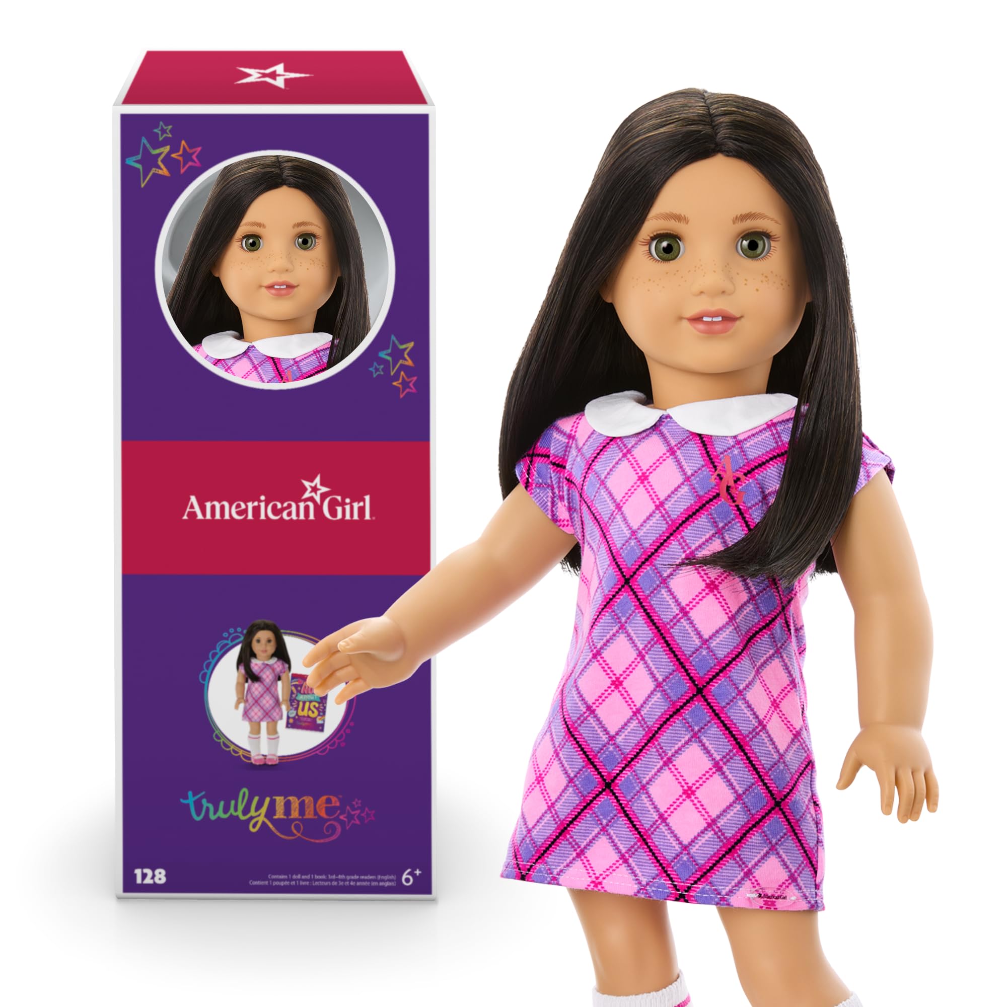 Boneca American Girl Truly Me De 18 Polegadas #128 Com Olhos