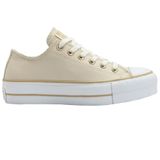 Tenis All Star Chuck Taylor Lift Ref Ct0983 Cano Baixo Bege/branco 034