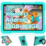 Tablet Ujj Kids Android 14 10.1" 20 Gb+128 Gb/1 Tb Wifi 6 Verde