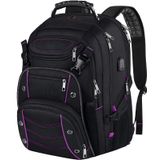 Mochila Veckuson Unissex 46,7 Cm Para Laptop Rfid Roxa De 18,4"