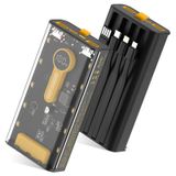 Carregador Portátil Power Bank 10000mah 22,5 W Com Cabos Embutidos
