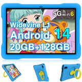 Tablet Ujj Kids Android 14 10.1" 20 Gb Ram 128 Gb Rom Azul