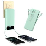Carregador Portátil Power Bank 12000mah Pd 20w Para Iphone Verde