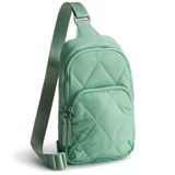 Mochila Sling Vera Bradley Featherweight Lorman Beryl Green
